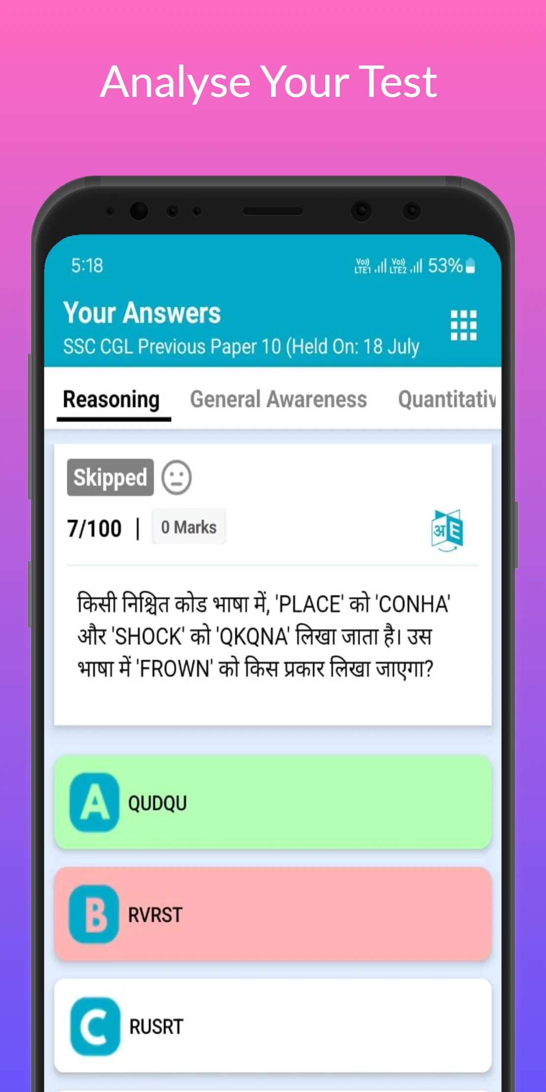 Reasoning Notes & Mock Tests screenshot